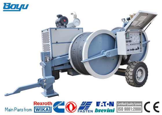 Diesel Engine 77kw 103hp Overhead Line Stringing Equipment 8tons for twin bundled conductos