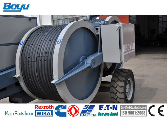 Diesel Engine 77kw 103hp Overhead Line Stringing Equipment 8tons for twin bundled conductos